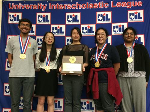 Keshav Srivath and Macy Huang leads CVHS Spelling and Vocab Team to 1st place at UIL State 